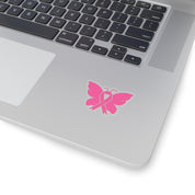 I wear pink for my mom cancer awareness Kiss-Cut Stickers