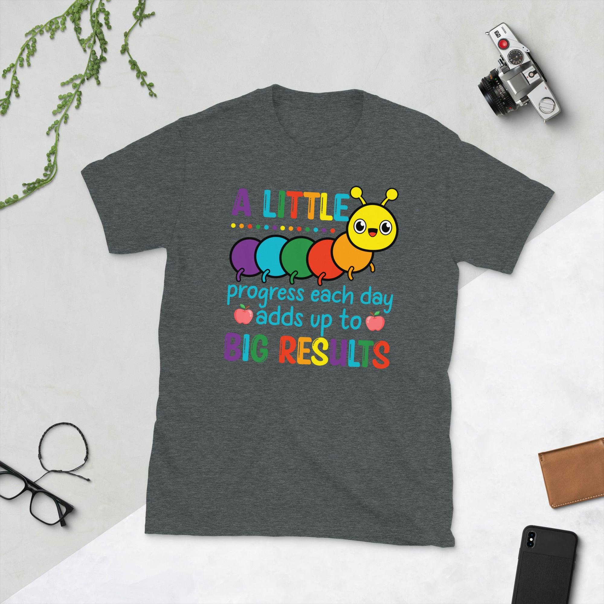 A little progess each day add up to its a beautiful day for learning Unisex Tee - plusminusco.com