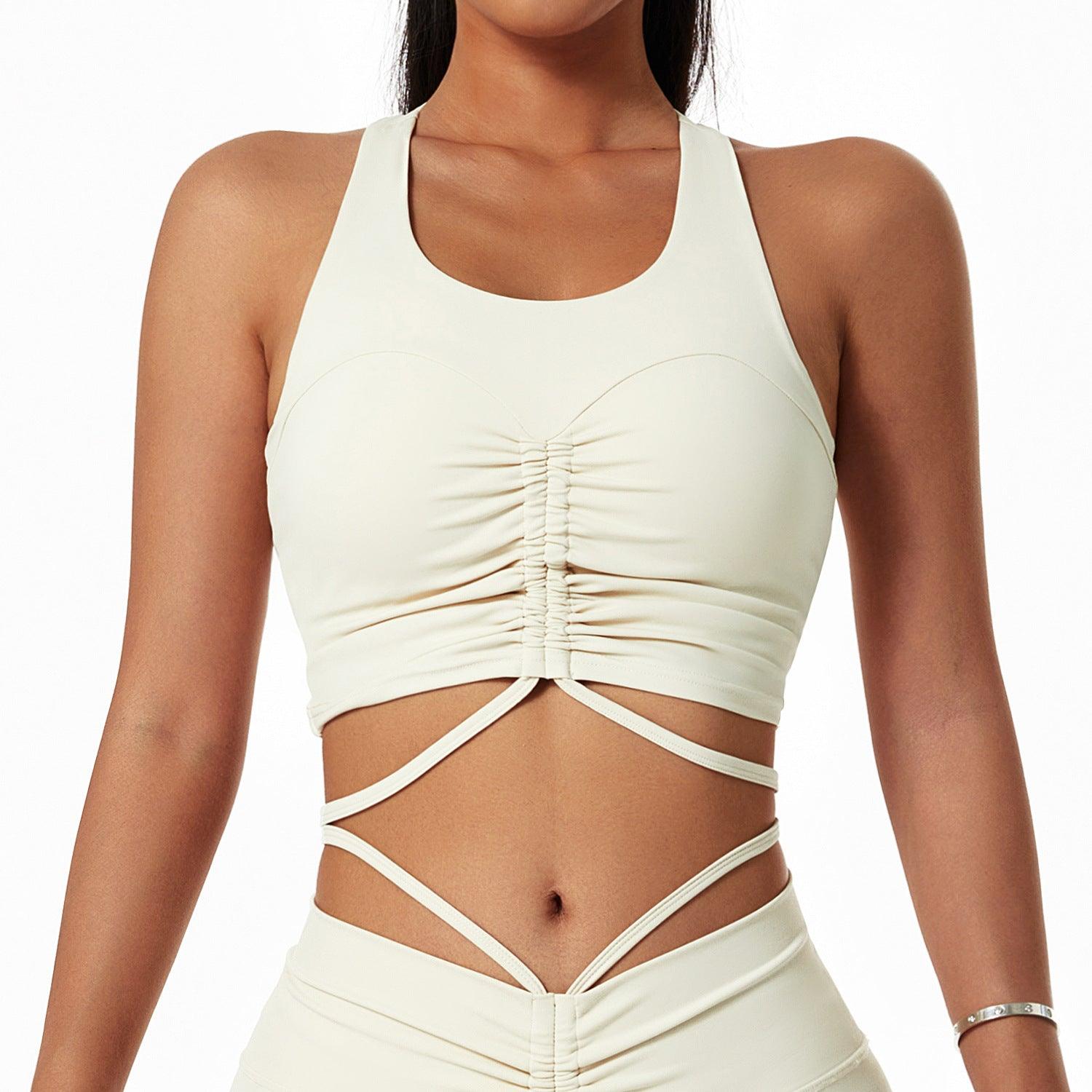 Comfortable Bra Sexy Yoga I-Shaped Vest Drawstring - plusminusco.com