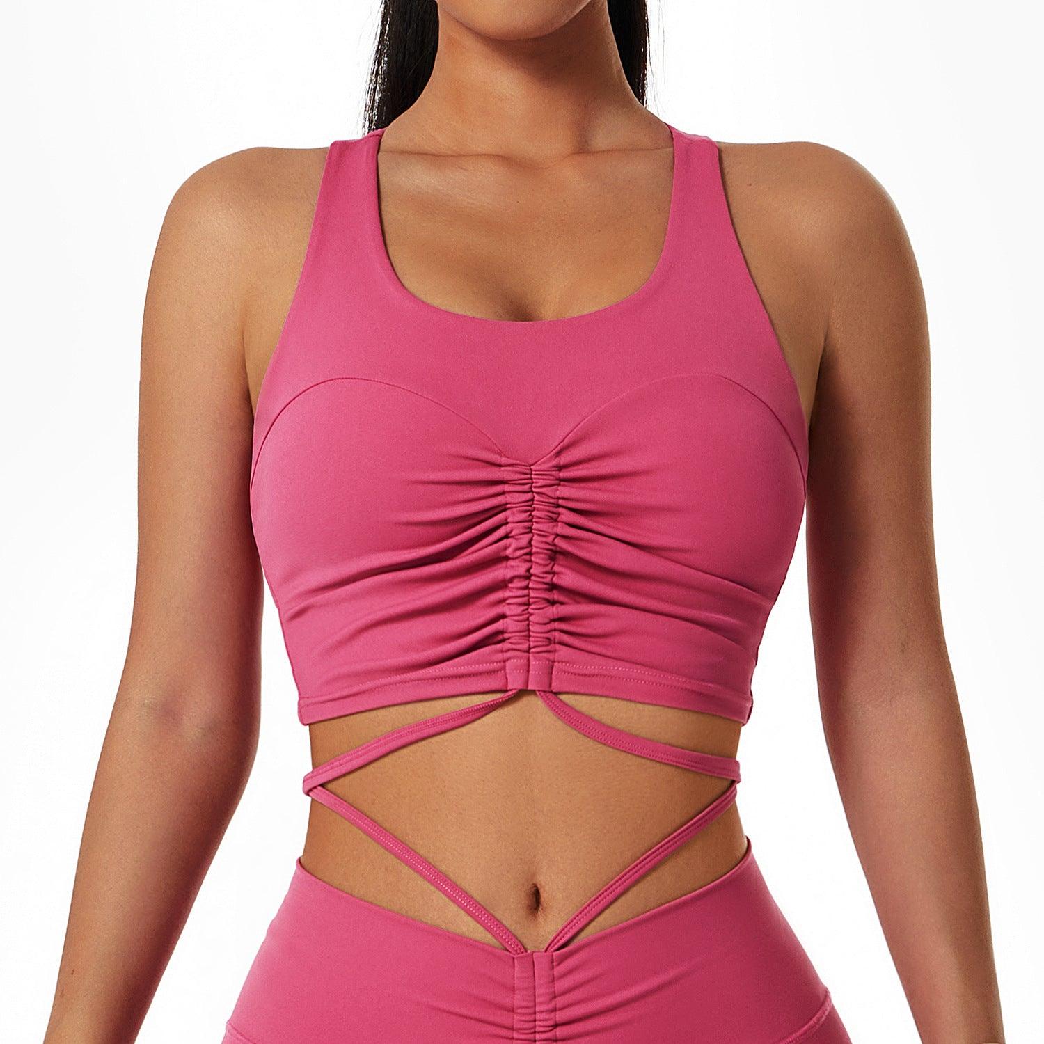 Comfortable Bra Sexy Yoga I-Shaped Vest Drawstring - plusminusco.com