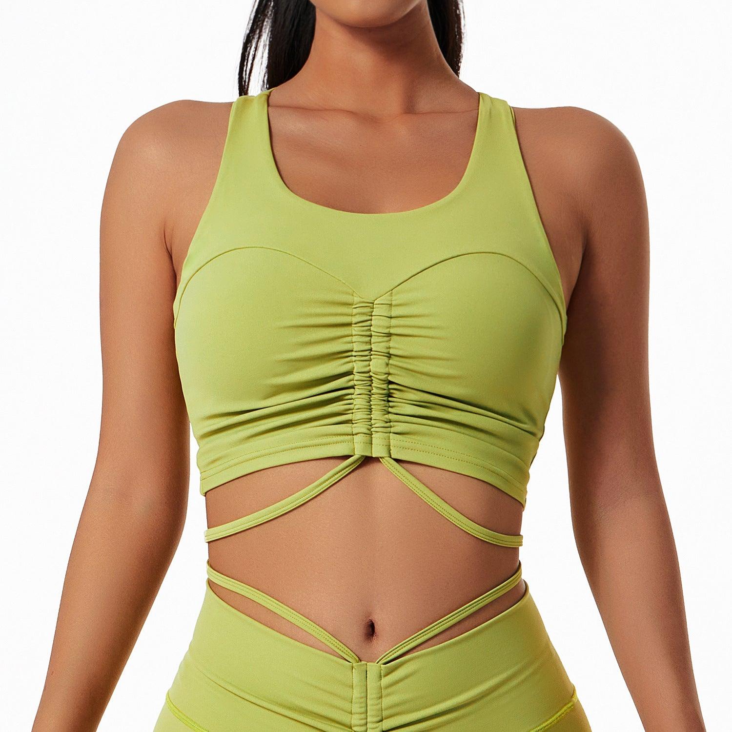 Comfortable Bra Sexy Yoga I-Shaped Vest Drawstring - plusminusco.com