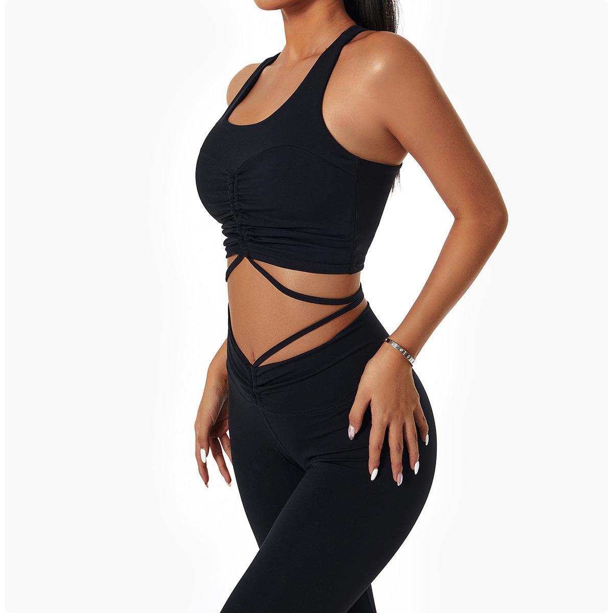 Comfortable Bra Sexy Yoga I-Shaped Vest Drawstring - plusminusco.com