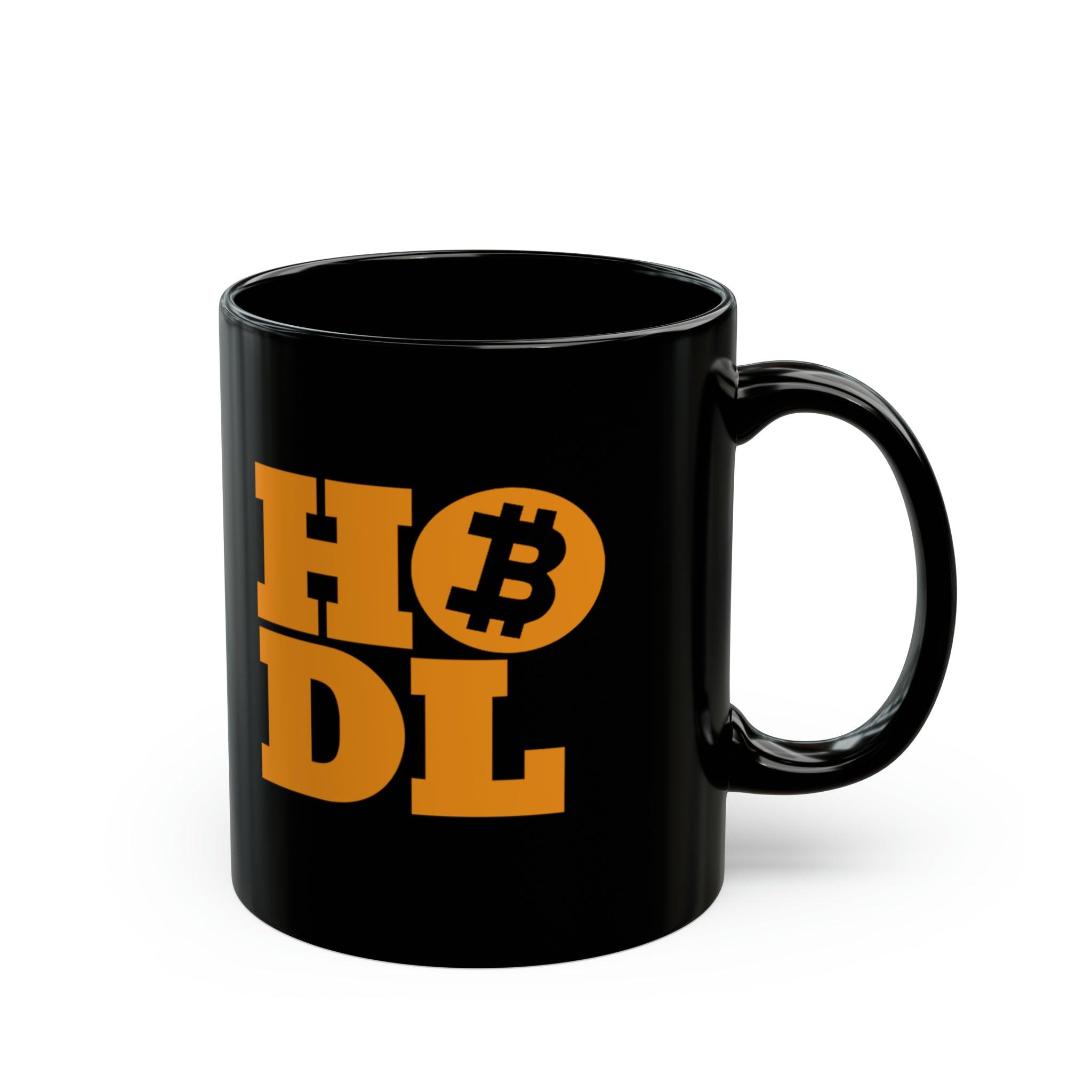 HODL Bitcoin Black Mug (11oz, 15oz) 11oz, Back-to-School, Black base, Ceramic, Coffee Mugs, Glossy, Home & Living, Mugs, Seasonal Picks, Sublimation - plusminusco.com