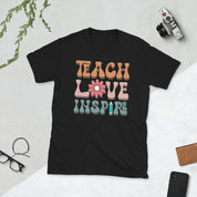 Teach love inspire its a beautiful day for learning Unisex Tee - plusminusco.com