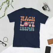 Teach love inspire its a beautiful day for learning Unisex Tee - plusminusco.com