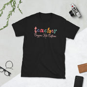 teacher crayons kids caffeine Unisex Tee - plusminusco.com