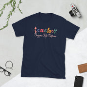 teacher crayons kids caffeine Unisex Tee - plusminusco.com