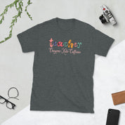 teacher crayons kids caffeine Unisex Tee - plusminusco.com