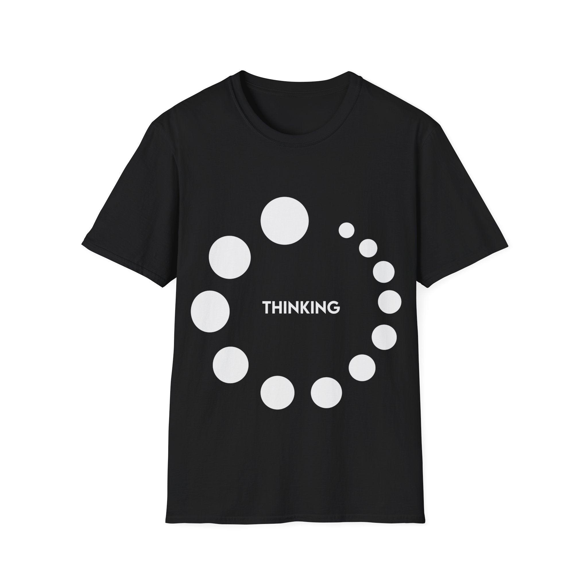 Thinking or Overthinking Unisex Softstyle T-Shirt Crew neck, DTG, Men's Clothing, Regular fit, T-shirts - plusminusco.com