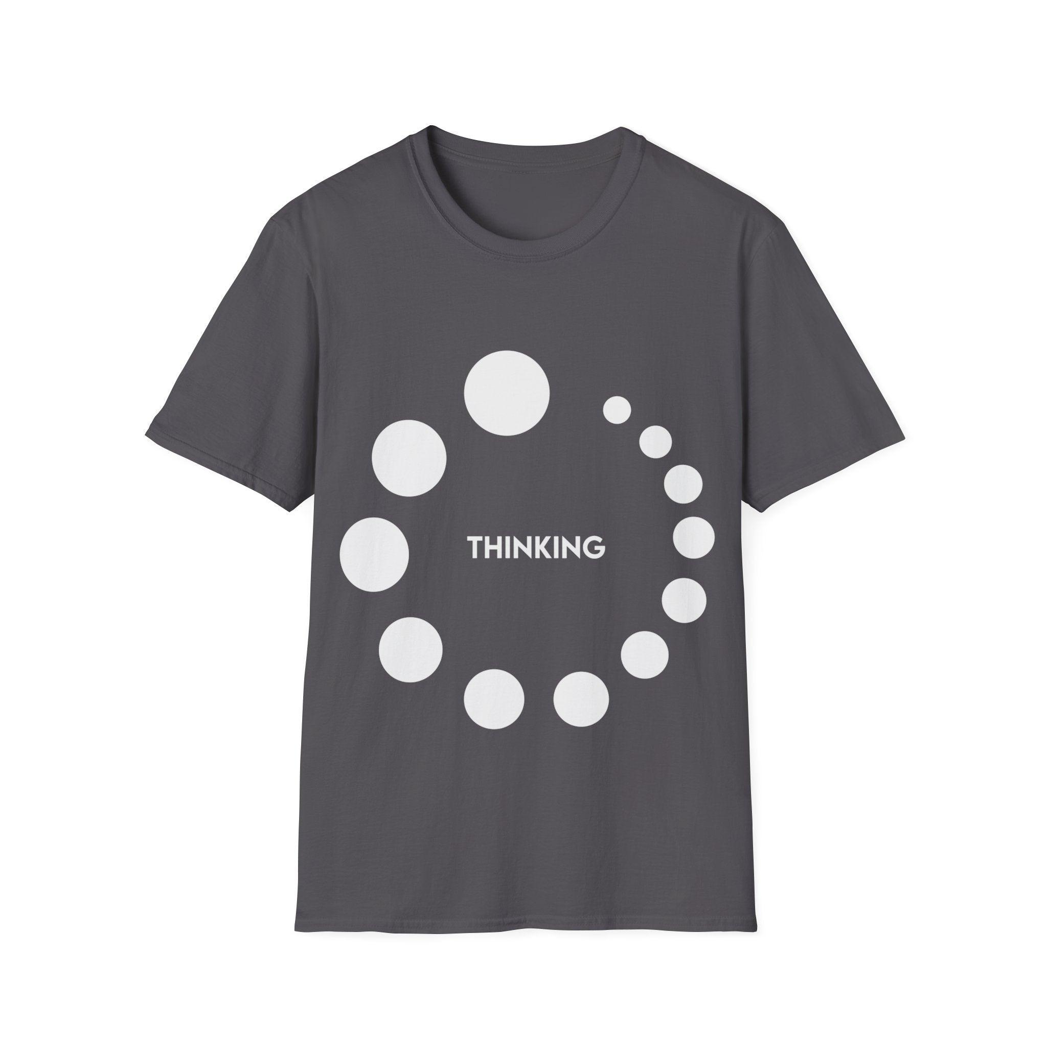 Thinking or Overthinking Unisex Softstyle T-Shirt Crew neck, DTG, Men's Clothing, Regular fit, T-shirts - plusminusco.com