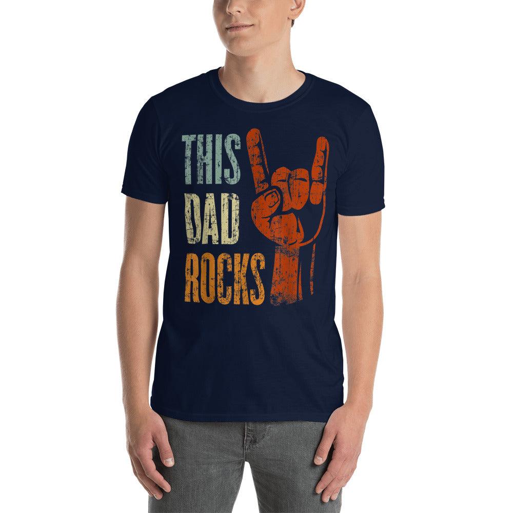 This DAD Rocks  Unisex T-Shirt - plusminusco.com