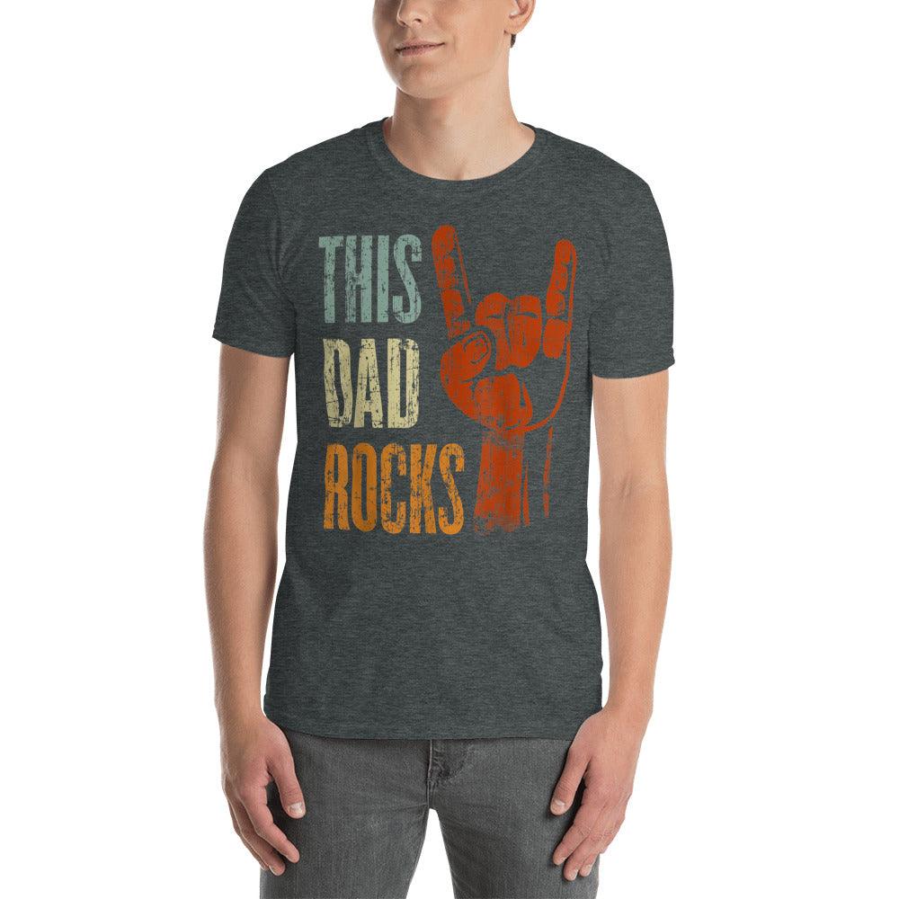 This DAD Rocks  Unisex T-Shirt - plusminusco.com