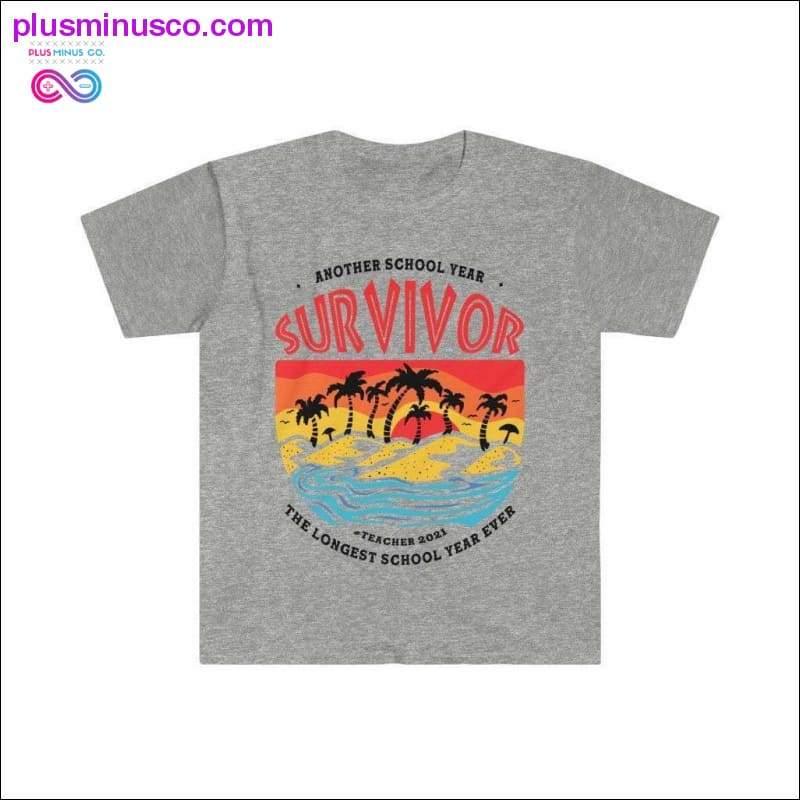 Another School Year Survivor Teachers Funny T-shirt (Light - plusminusco.com