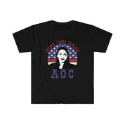 AOC Alexandria Ocasio Cortez Feminist Political Quote T-Shirt, Change Takes Courage, Progressive, Girl Power, Democratic Party Representativ - plusminusco.com