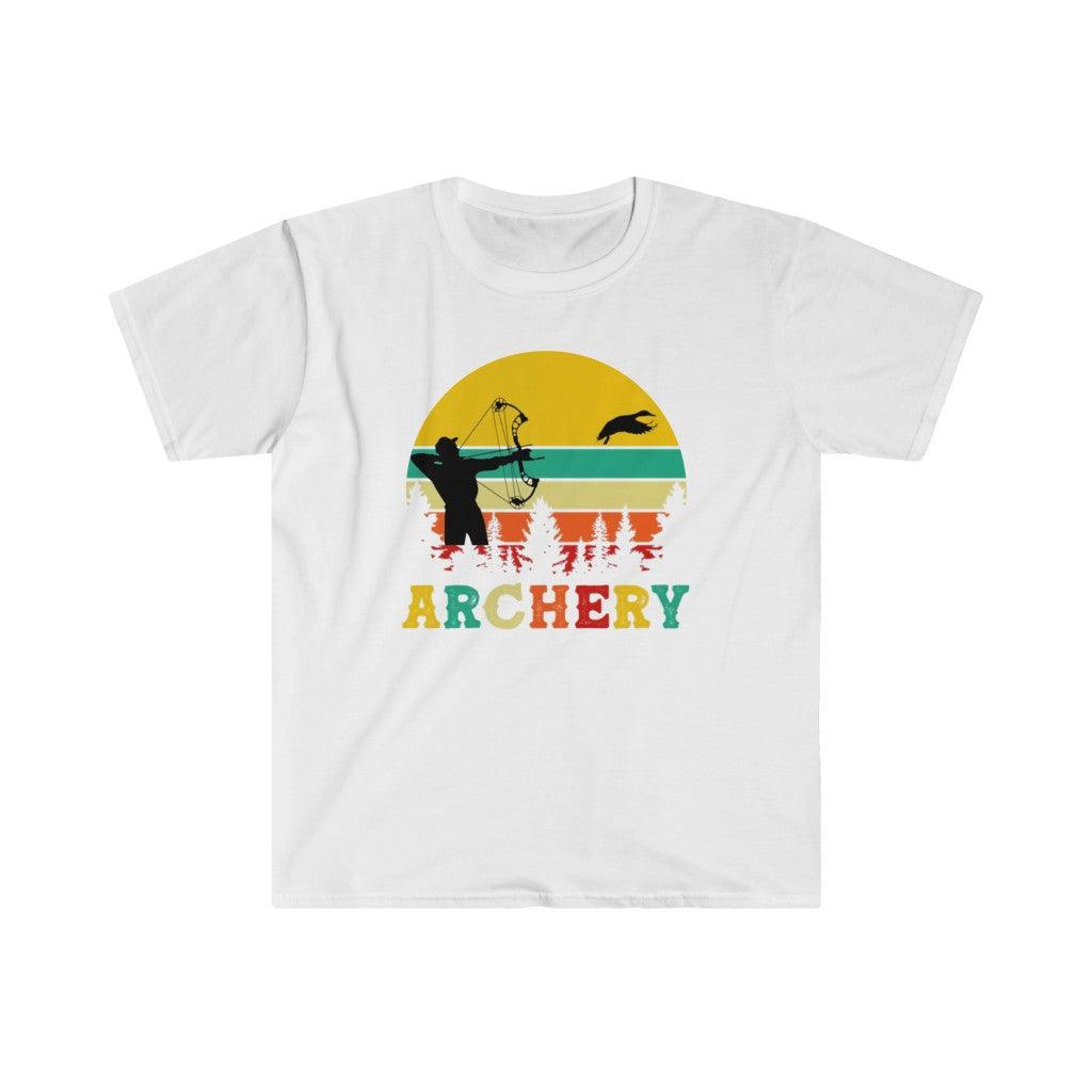 Archery | Retro Sunset T-Shirts, Archery Gifts, Archery retro Shirt, Archer Love T shirt, Archery T Shirt, Archery Gift - plusminusco.com