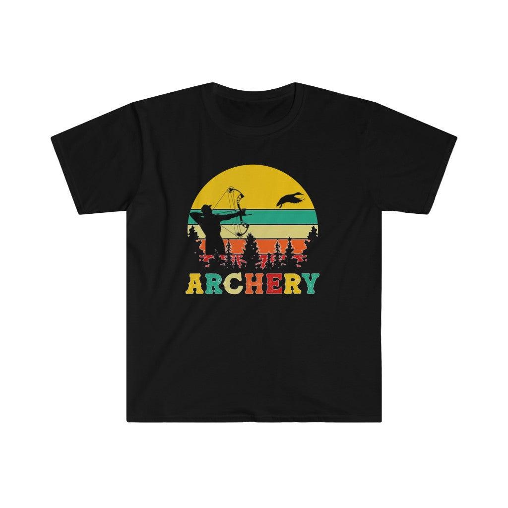 Archery | Retro Sunset T-Shirts, Archery Gifts, Archery retro Shirt, Archer Love T shirt, Archery T Shirt, Archery Gift - plusminusco.com