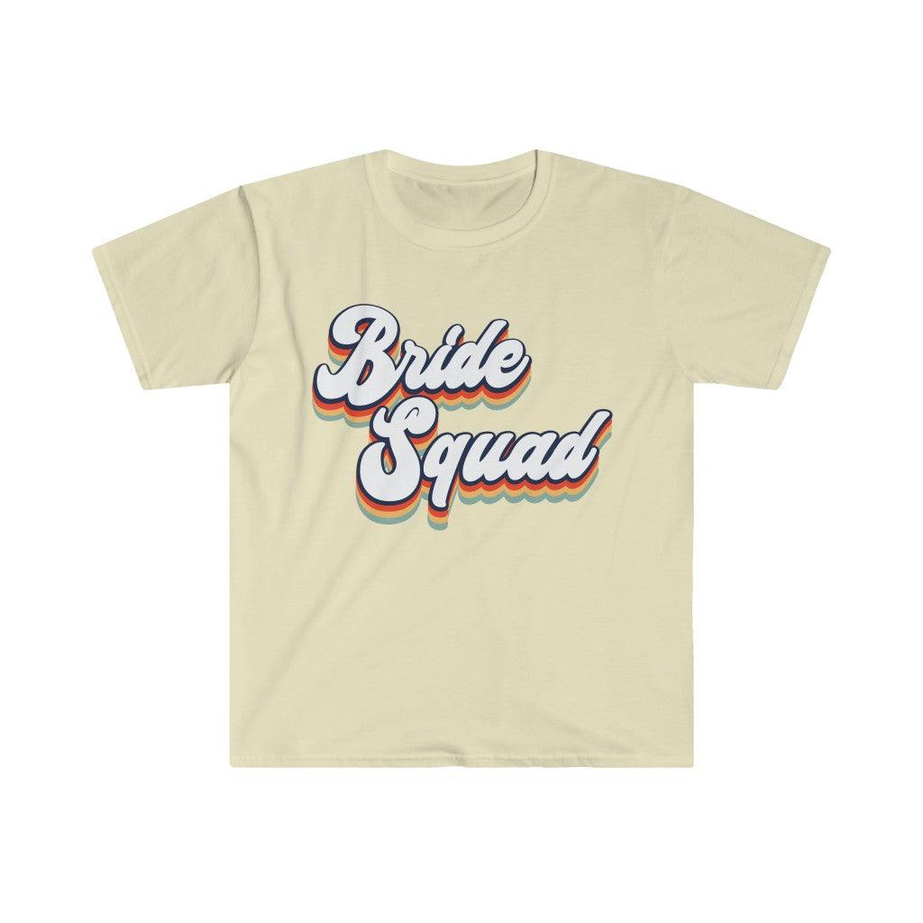 Bride Squad | Retro | Bachelorette Shirts Bride Squad Bridesmaid, Bachelorette Party , Bride, Bridesmaid Gift Wedding Party Gift Bridesmaid - plusminusco.com