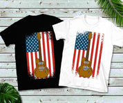 Classic Guitar Distressed American Flag T-Shirts,America Shirt, America T, 4th of July Tee, Unisex Sized, music lover guitar player USA love 4th of july shirt, 4th of July Tee, America Shirt, american flag shirt, classic guitar, distressed American, fourth of july shirt, July 4th USA USA, music lover guitar, patriotic shirt, red white and blue, usa shirt, USA T - plusminusco.com