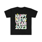 Happy New Year 2023 Shirt, Happy New Year 2023 tee, Family Gift, New Year party Shirt, 2023 Shirts, New Years Eve tee, Finally New year - plusminusco.com