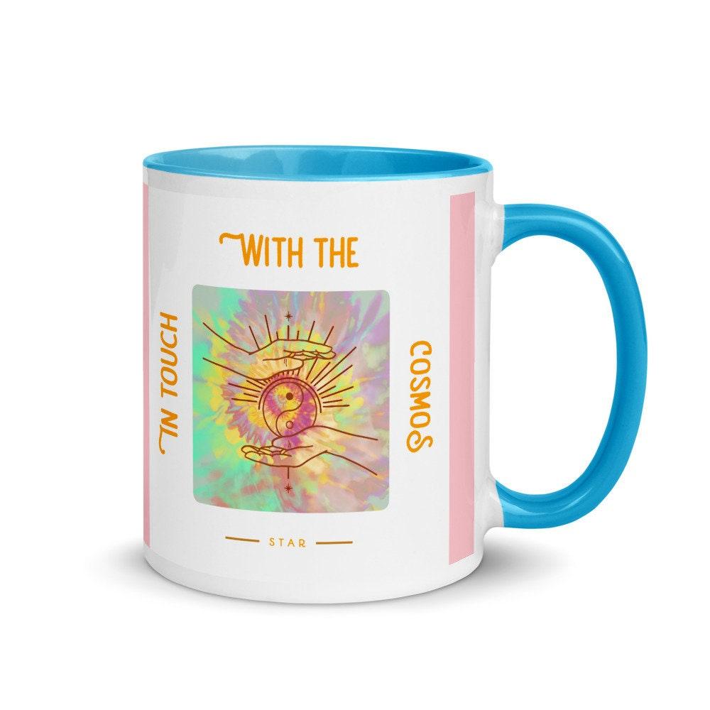 In touch with Cosmos Mug with Color Inside, Outer Space, Milky Way, Spiritual Mug, Cosmos affirmation mug, cosmos energy mug, Cosmos Star Mug, good vibes mug, In Touch with Mug, meditation mug, religious coffee mug, Spiritual Mug, with Color Inside, Yin Yang Mug, yoga mug, zen mug, zen yoga mug - plusminusco.com