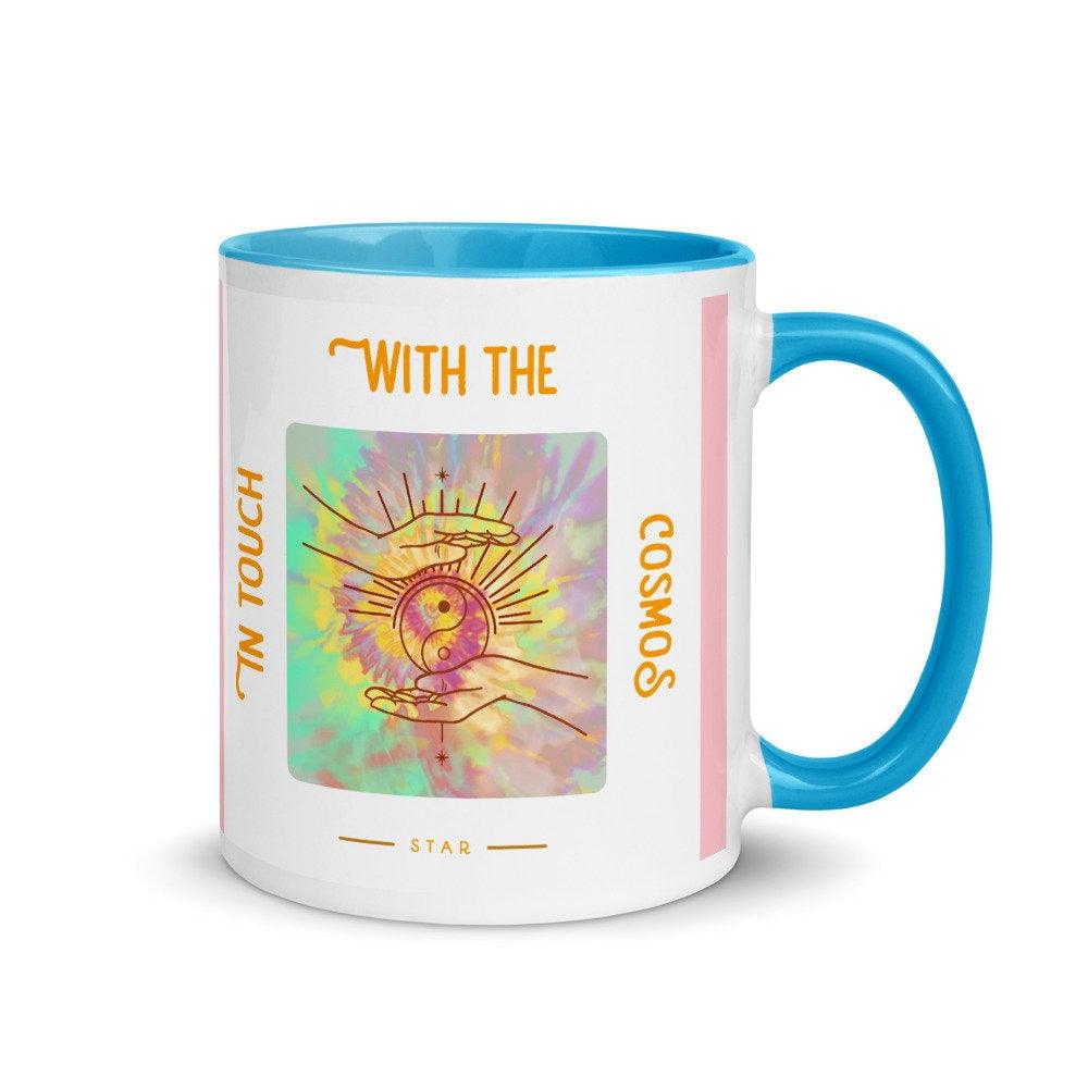 Spiritual Mug Yin Yang In Touch with Cosmos Star- Material - Spiritual Mug with Color Inside affirmation mug, cosmos energy mug, Cosmos Star Mug, good vibes mug, In Touch with Mug, meditation mug, religious coffee mug, Spiritual Mug, with Color Inside, Yin Yang Mug, yoga mug, zen mug, zen yoga mug - plusminusco.com