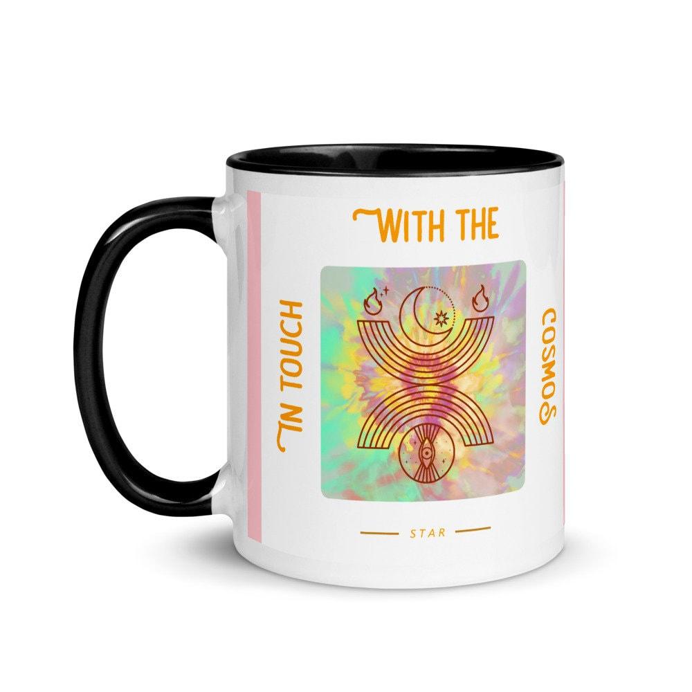 Spiritual Mug Yin Yang In Touch with Cosmos Star- Material - Spiritual Mug with Color Inside affirmation mug, cosmos energy mug, Cosmos Star Mug, good vibes mug, In Touch with Mug, meditation mug, religious coffee mug, Spiritual Mug, with Color Inside, Yin Yang Mug, yoga mug, zen mug, zen yoga mug - plusminusco.com