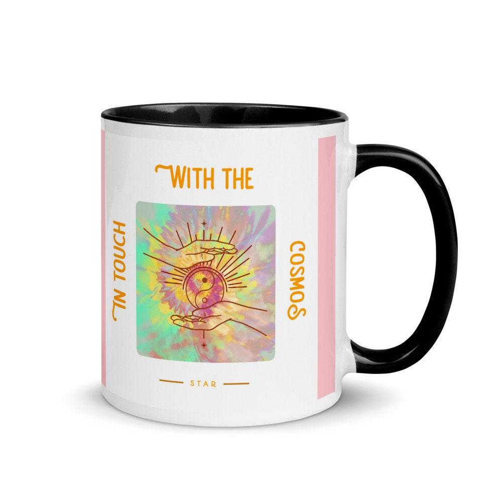 In touch with Cosmos Mug with Color Inside, Outer Space, Milky Way, Spiritual Mug, Cosmos affirmation mug, cosmos energy mug, Cosmos Star Mug, good vibes mug, In Touch with Mug, meditation mug, religious coffee mug, Spiritual Mug, with Color Inside, Yin Yang Mug, yoga mug, zen mug, zen yoga mug - plusminusco.com