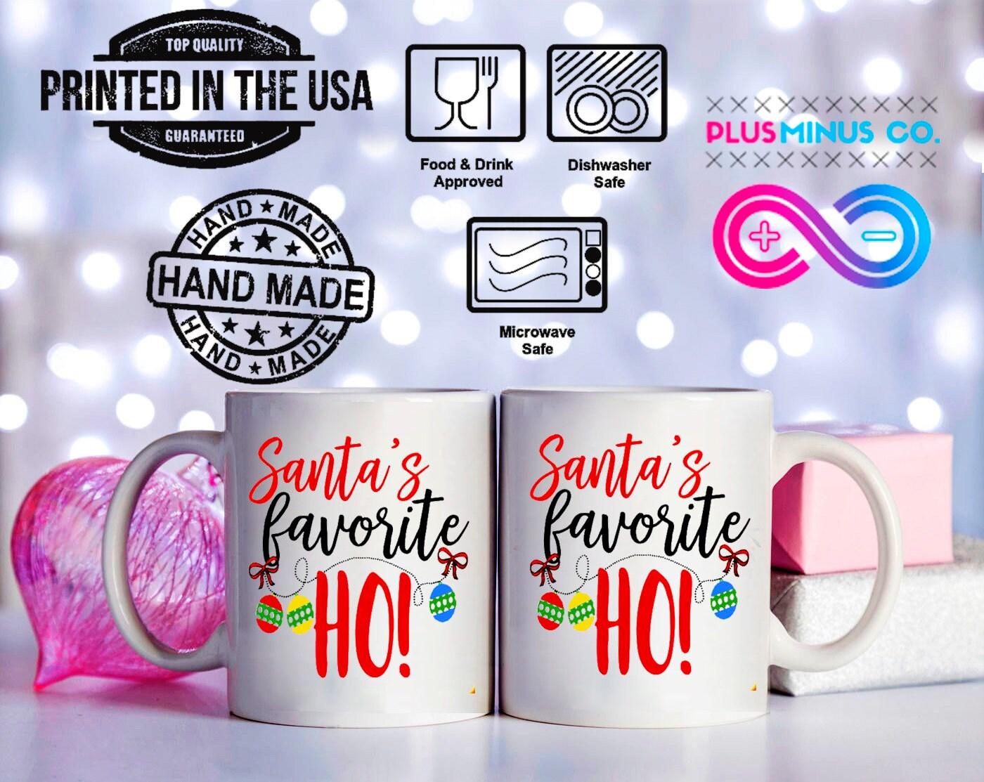 Christmas Mug, Santa&#39;S Favorite Ho! Christmas mug, Holiday gift, Christmas gift, Coffee mug Christmas gift, ChristMAS Present, Coffee mug, Custom mug, Enamel mug, Favorite Ho, Gift for Mom, Ho Ho Ho Santa, Holiday gift, plusminusco, Santa is real, Santa Xmas gift, XMAS Present - plusminusco.com