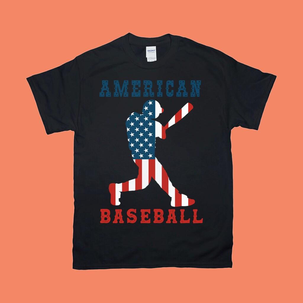 American Baseball | American Flag T-Shirts,Baseball Shirt, Baseball Shirts, Baseball Mom,Baseball Birthday Party, Baseball Gifts for Boys Baseball Gifts, Baseball Mom Shirt, Baseball Shirt, Baseball Shirts, Baseball Team Gifts - plusminusco.com