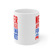 Republican Gifts, Republican Elephant Mug, Never Apologize For Being Right, Gift For Republican, Republican Dad, Conservative Patriot Mug ceramic mug, conservative mugs, conservatives, custom mugs, dishwasher safe, microwave safe, mug for republicans, patriotic mug, patriots, personalized mugs, republican mug, republicans, white ceramic mugs - plusminusco.com