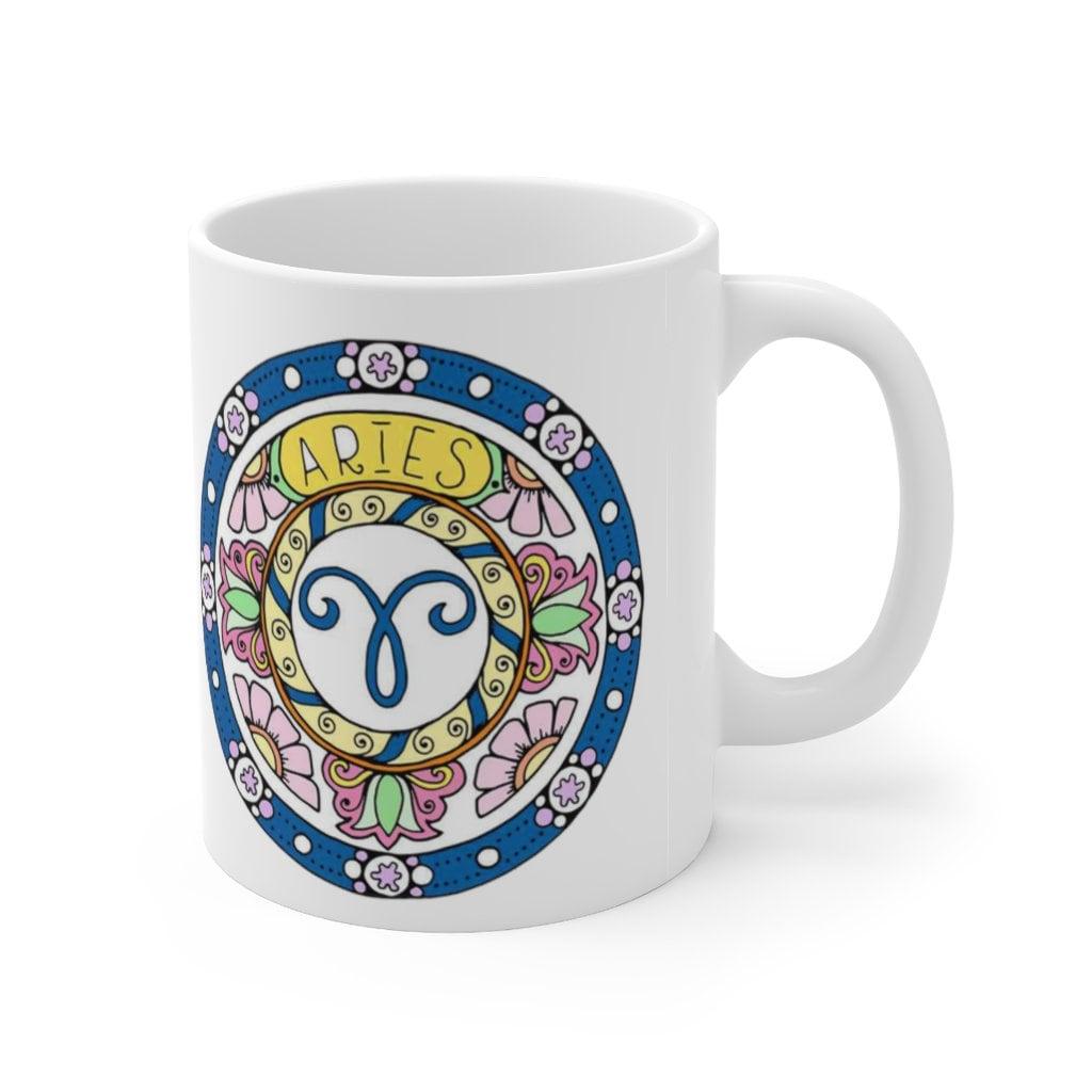 Aries Zodiac Mug, Aries Mug, March 20 to April 19 born Zodiac Gift, Zodiac Sign, Horoscope Gift, Astrology Gift, Mug || Aries birthday april birthday, aries, aries birthday gift, aries gift, aries gifts, aries horoscope, aries zodiac, aries zodiac sign, astrology mug, gifts for aries, march birthday, zodiac mug, zodiac sign mug - plusminusco.com