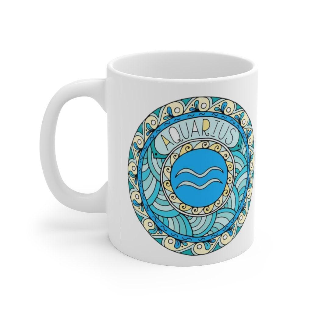 Aquarius Zodiac Mug, Aquarius Mug, January 20 to February 17 born Zodiac Gift, Zodiac Sign, Horoscope Gift, Astrology Gift aquarius, aquarius birthday, aquarius coffee mug, aquarius gift, aquarius mug, aquarius zodiac, astrology mug, constellation mug, february birthday, gift for aquarius, january birthday, zodiac gift, zodiac mug - plusminusco.com