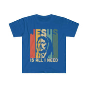 Jesus is All I Need, Religious T-Shirts, I Am a T Shirt, Winner Tee, In Christ We Trust, Jesus Love Shirt, Pray Love T Shirt, Spiritual Shirt, Gift for Religious - plusminusco.com