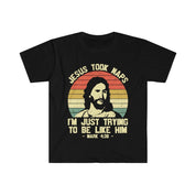 Jesus took naps, I'm just trying to be like him, Mark 4:38 ,Funny Religious Shirt,Humorous Jesus Nap Tee,Nap Queen Outfit,Gift For Nap Lover - plusminusco.com