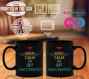 Keep Calm And Get Vaccinated Black Mugs,Vaccine Shirt, Vaccinated Mug, Pro Vaccines Mug, Get Vaccinated Mug, Vaccine Awareness Covid Mug, Covid Vaccine Mug, Doctor Mug, Nurse Funny Mug, Nurses week gift, Pro Vaccines Mug, Vaccinated Mug, Vaccinated Mugs, Vaccinated Tee, Vaccine Ceramic Mug, Vaccine Mug, Vaccine Shirt, Vaccines Saves Lives - plusminusco.com