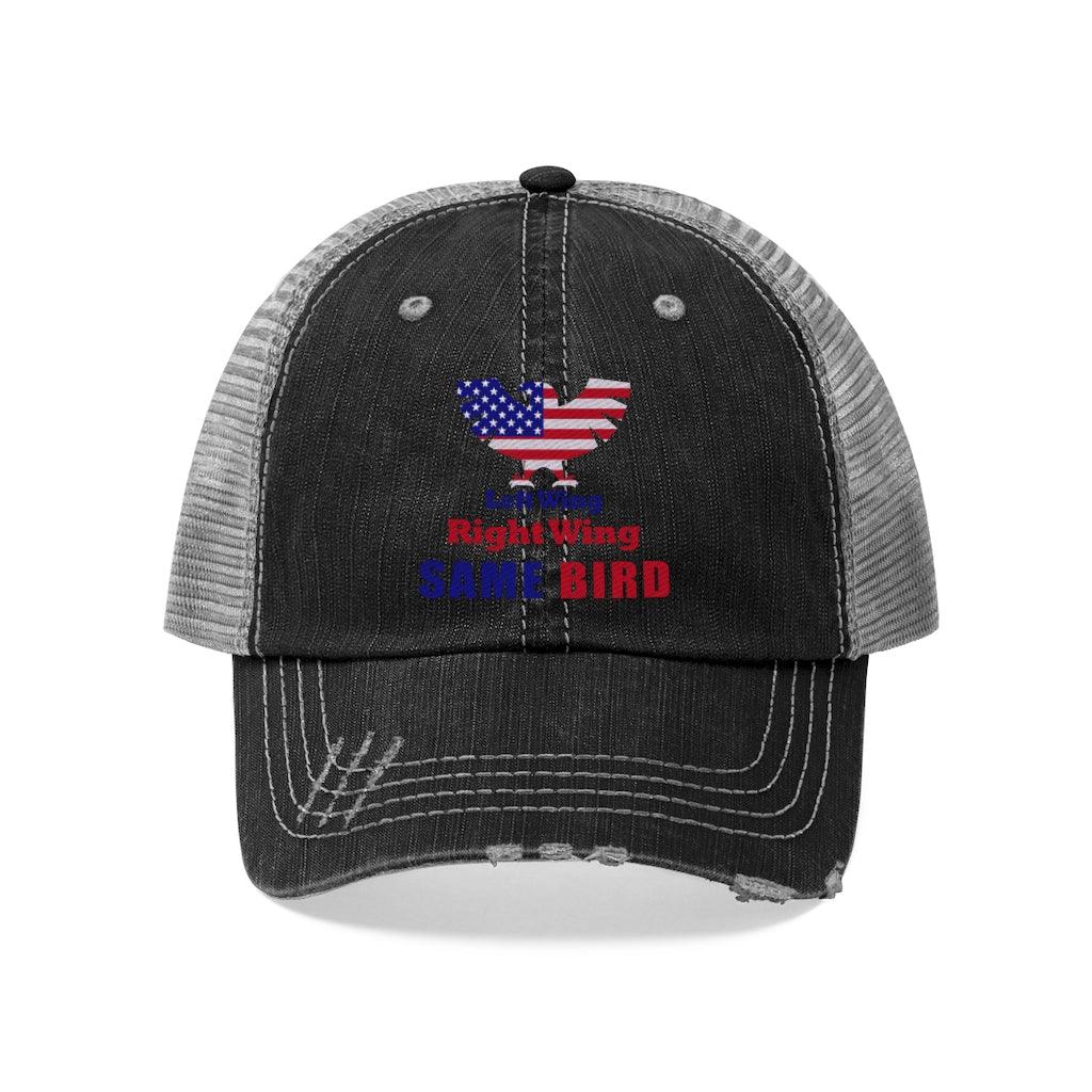 Left wing or right wing Unisex Trucker Hat - plusminusco.com