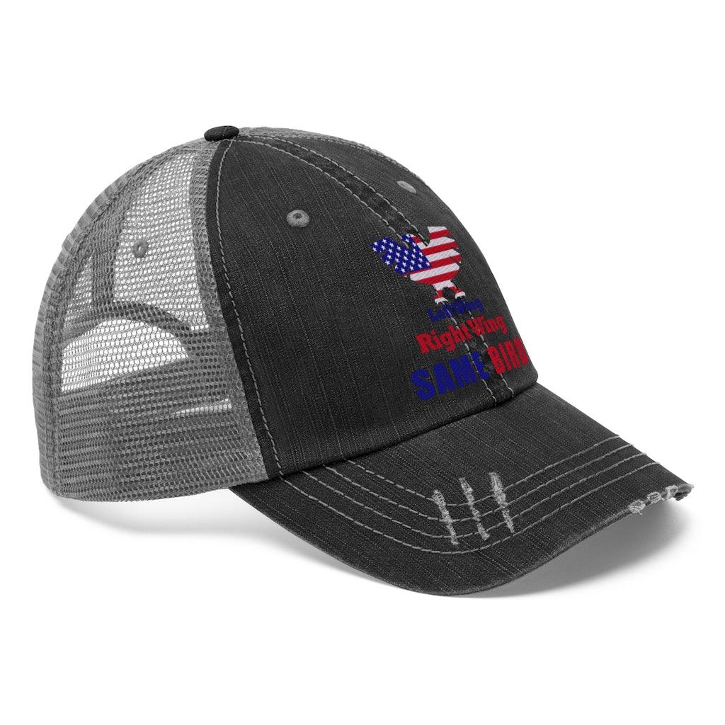 Left wing or right wing Unisex Trucker Hat - plusminusco.com