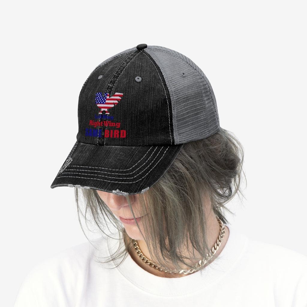 Left wing or right wing Unisex Trucker Hat - plusminusco.com