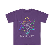 Lightworker Merkaba Sacred Geometry Abstract T-Shirts, Divine Triangle, Crystal Merkaba, Star, 7 Chakra, Sacred Geometry, Health - plusminusco.com