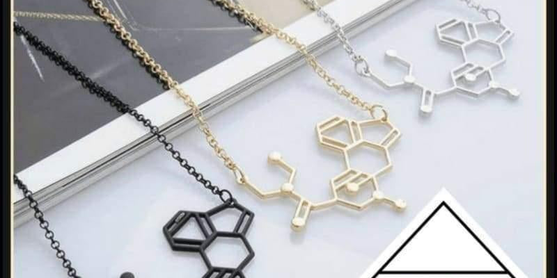 LSD Chemical Molecule Structure Necklace - plusminusco.com