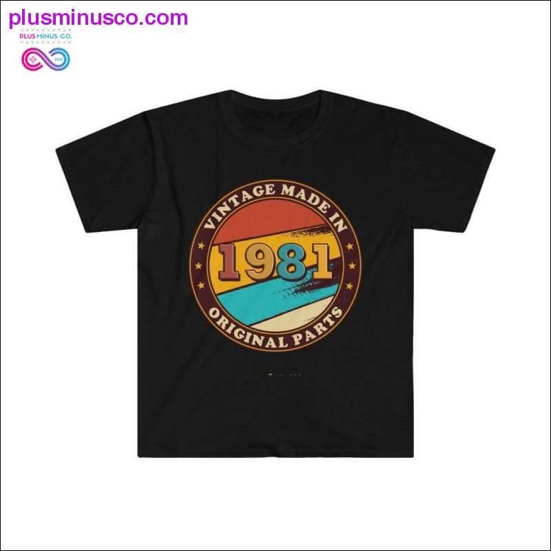 Made in 1981 Vintage Birthday designed T-Shirt - plusminusco.com