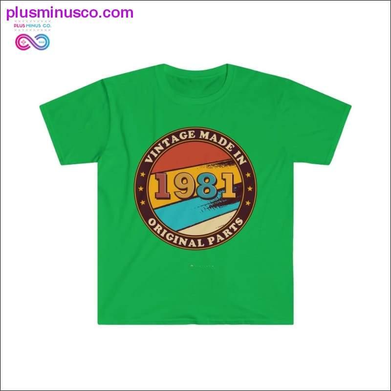 Made in 1981 Vintage Birthday designed T-Shirt - plusminusco.com