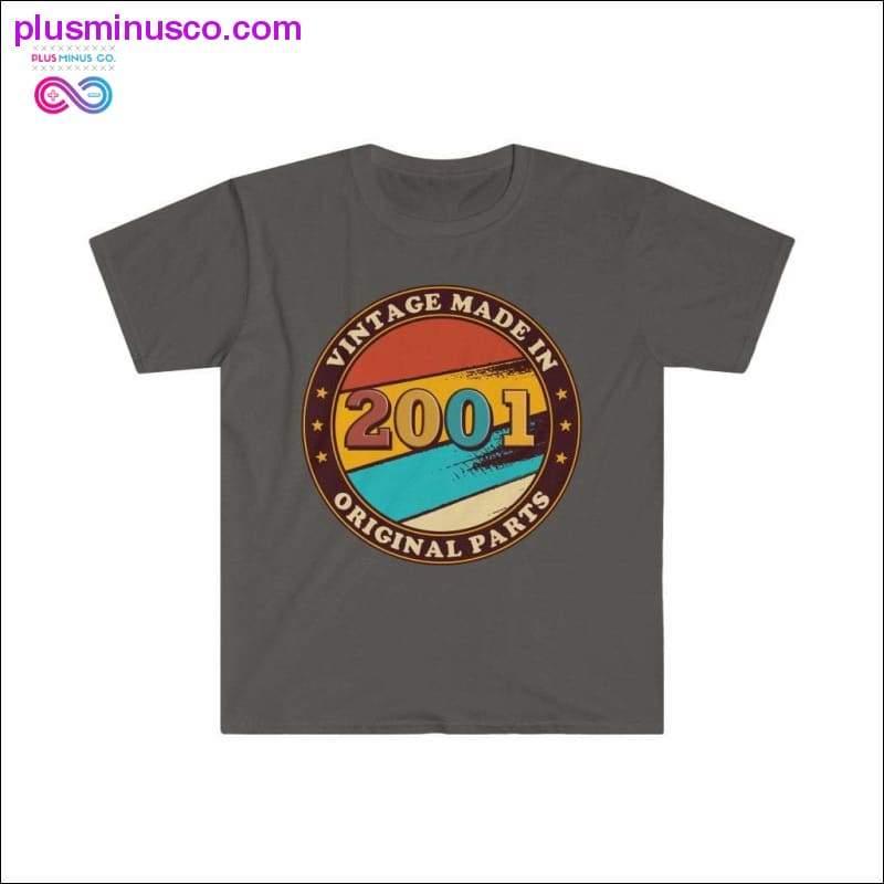 Made in 2001 Vintage Birthday designed T-Shirt - plusminusco.com