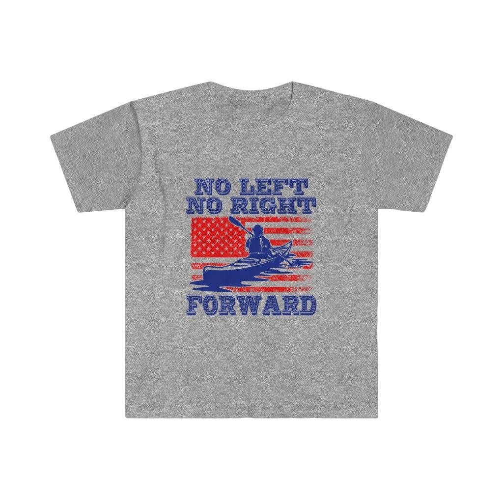 No Left No Right Forward | American Flag T-Shirts, Anti politics, pro progress , Not left, not right, Forward Tee - plusminusco.com