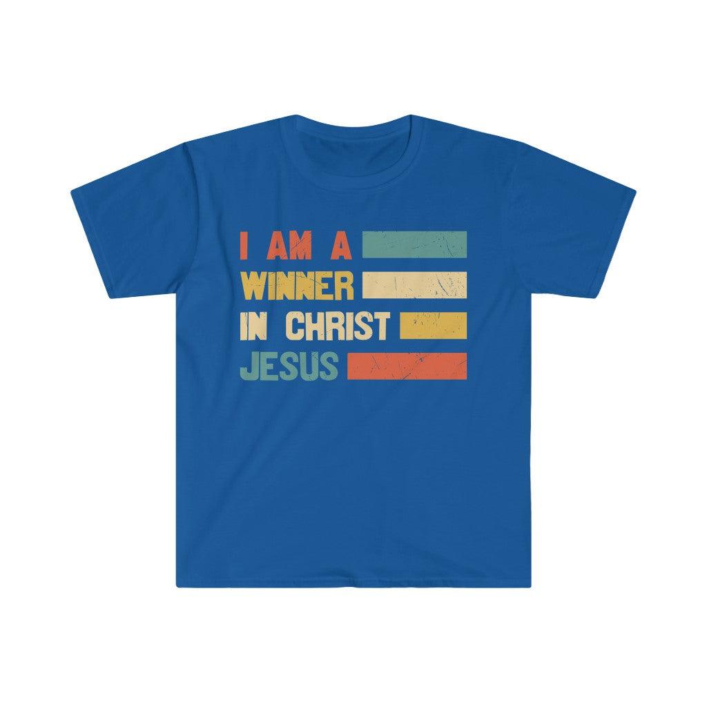 Religious T-Shirts, I Am a Winner Tee, In Christ Shirts, Jesus Love Shirt, Pray Love T Shirt, Spiritual Shirt, Gift for Religious - plusminusco.com