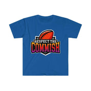 Respect The Commish T-Shirt, Football Tshirt, Football Gift For Men, Fantasy Football Tee Shirt, Commissioner Shirt,Fantasy Football Draft - plusminusco.com