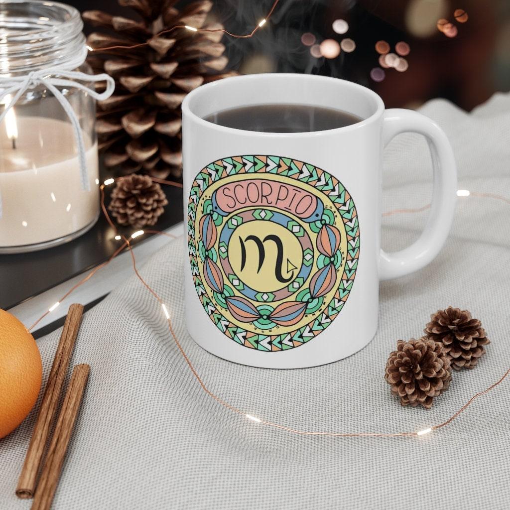 Scorpio Zodiac Mug, Scorpio Woman Mug, October 23 to November 21 born Zodiac Gift, Zodiac Sign, Horoscope Gift, Astrology Gift astrology, astrology gift, birthday gift, coffee, cup, gift for her, gift for him, mug, Scorpio Coffee Mug, scorpio mug, zodiac, zodiac gift, zodiac mug - plusminusco.com