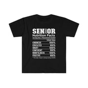 Senior 2022 Nutrition Facts T-Shirts, Committed, Educated, Smart, Confident, Never Quit, positive, graduation gift for class of 2022 - plusminusco.com