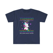 Teachers Like Unicorns Make Magic Happen T-Shirts, teacher birthday gift, back to school, teacher personalized gifts - plusminusco.com