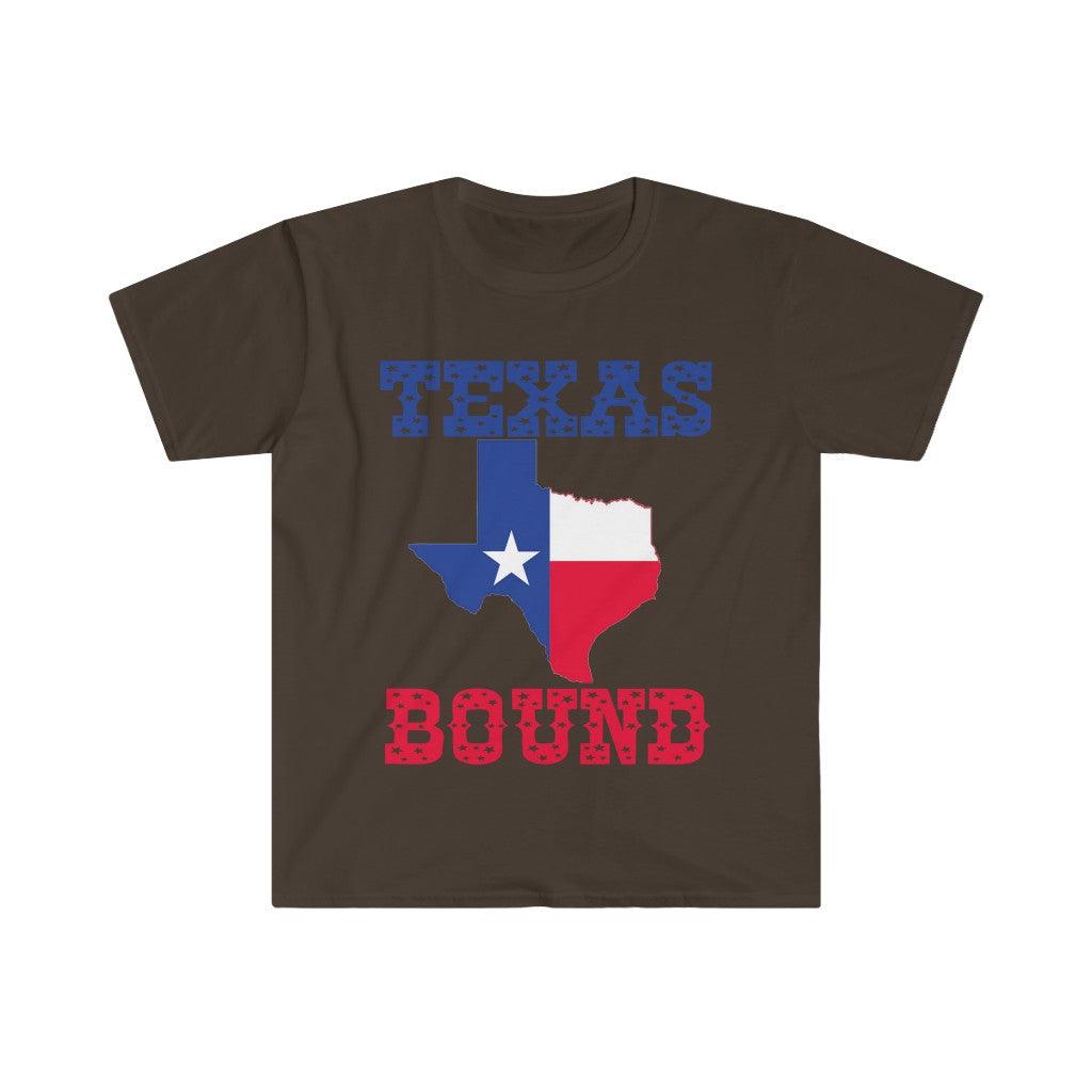 Texas Bound | Texas Map T-Shirts, Moving to Texas , Welcome to Texas Gift, Texas Bound, New in Texas, Moving to DFW, Houston, Austin - plusminusco.com